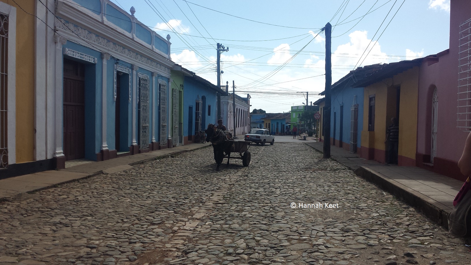 Trinidad, cobbled streets, horse and cart